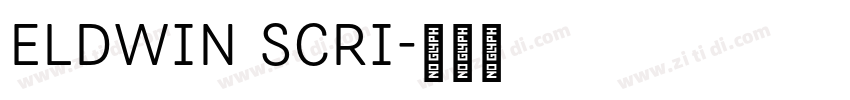 Eldwin Scri字体转换